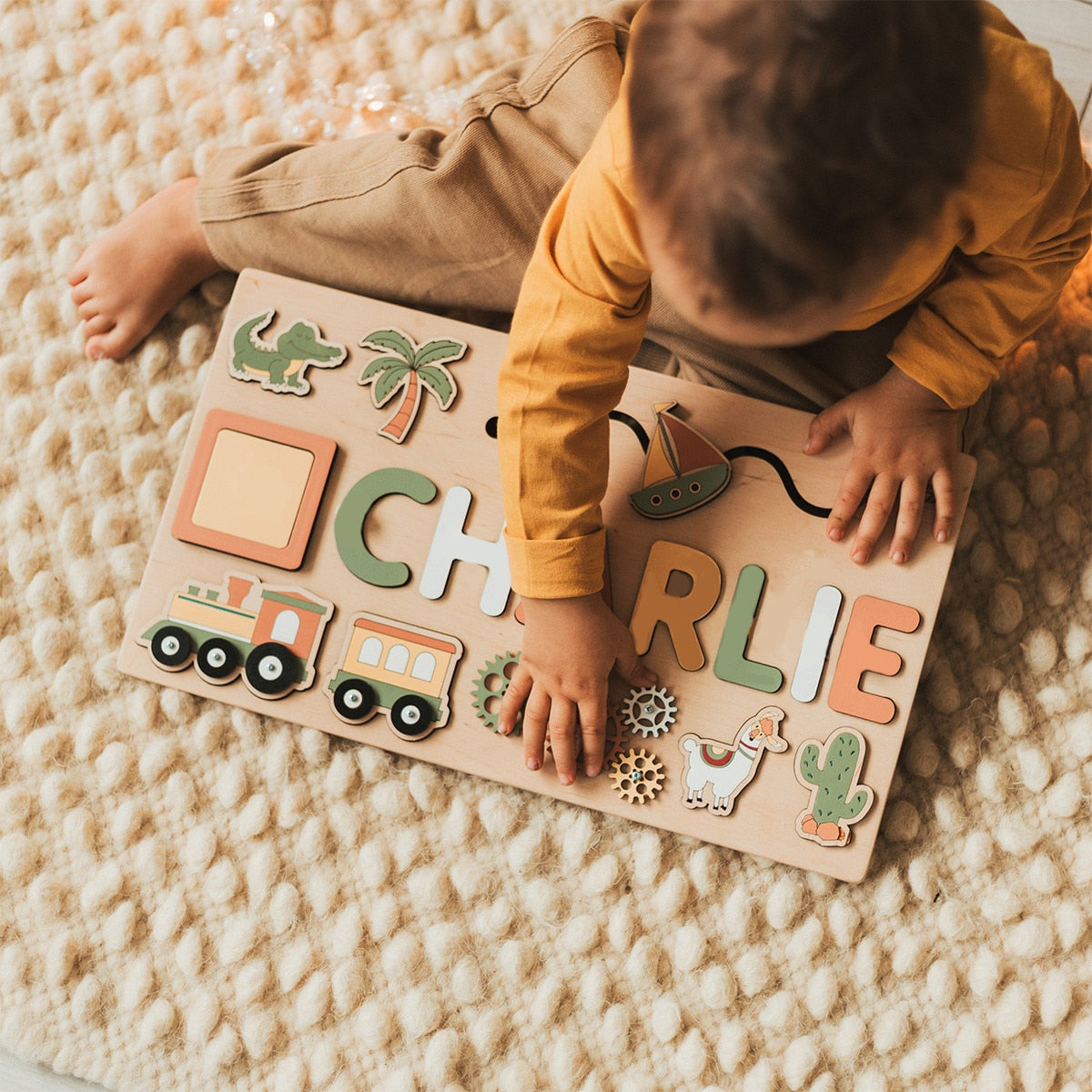 jeu Montessori puzzle personnalisé